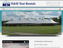 Tablet Screenshot of mhtentrentals.com